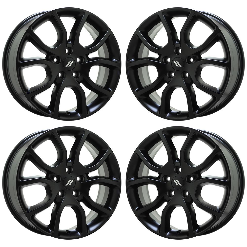 20" Dodge Durango Jeep Grand Cherokee Gloss Black wheels OEM 2570
